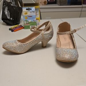 Rhinestones Kids Shoes with Strap